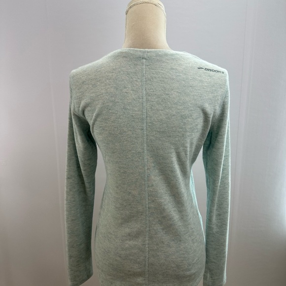 Brooks Pure Projects Soft Running Shirt Size Small Faux Wrap - Picture 5 of 8